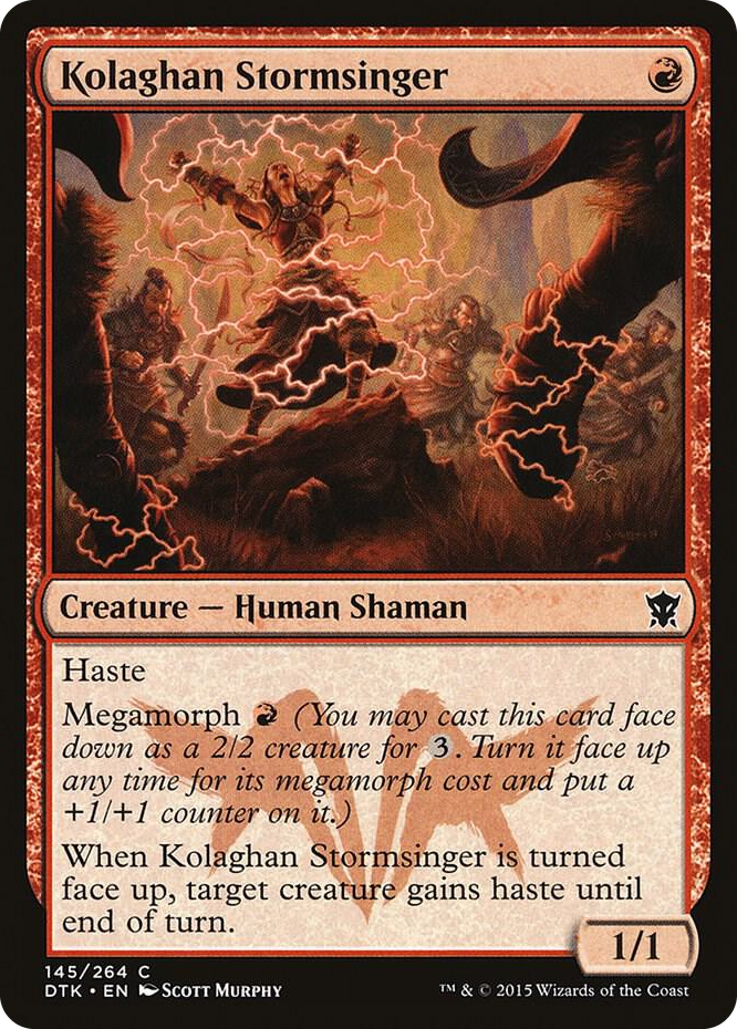 0145 Kolaghan Stormsinger C Dragons of Tarkir
