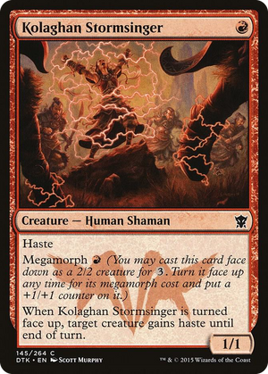 0145 Kolaghan Stormsinger C Dragons of Tarkir