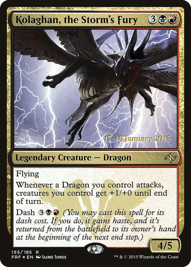 Kolaghan, the Storm's Fury #155 P - Prerelease Cards Pokemon card