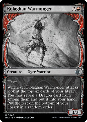 0067 Kolaghan Warmonger (Showcase) U March of the Machine: The Aftermath