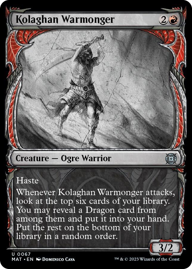 Kolaghan Warmonger (Showcase) #67 U - March of the Machine: The Aftermath Pokemon card