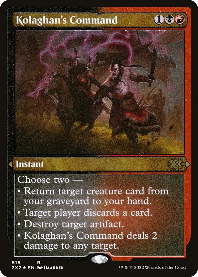 0515 Kolaghan's Command (Foil Etched) R Double Masters 2022