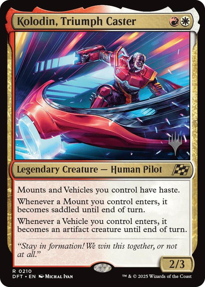 0210 Kolodin, Triumph Caster R Promo Pack: Aetherdrift