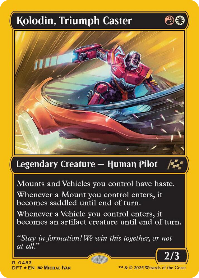 0483 Kolodin, Triumph Caster (First-Place Foil) R Aetherdrift