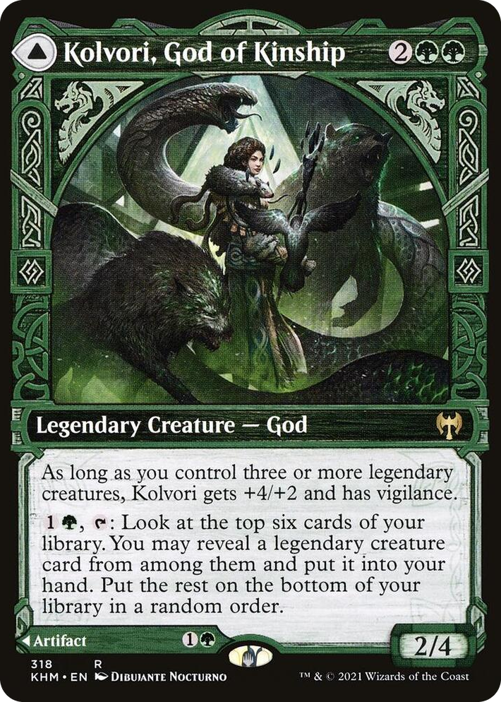 0318 Kolvori, God of Kinship (Showcase) R Kaldheim