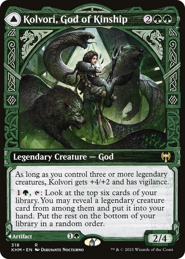 0318 Kolvori, God of Kinship (Showcase) R Kaldheim