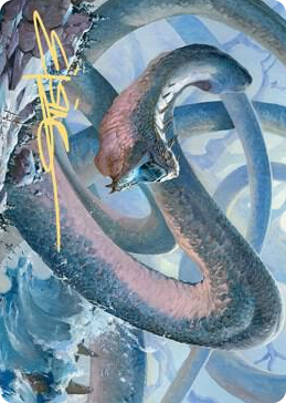 0060 Koma, Cosmos Serpent Art Card (60/81) (Gold-Stamped Signature) S Art Series: Kaldheim
