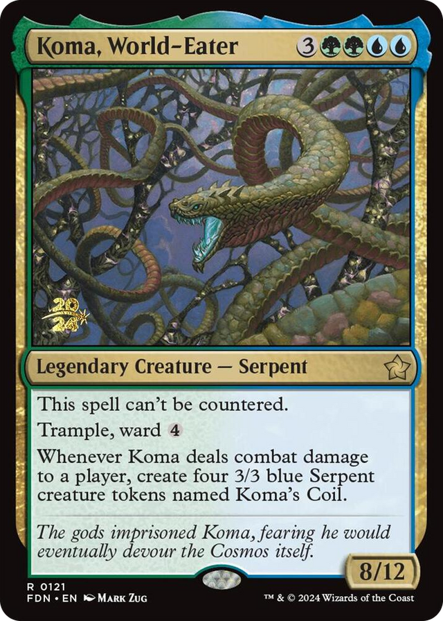 0121 Koma, World-Eater R Prerelease Cards