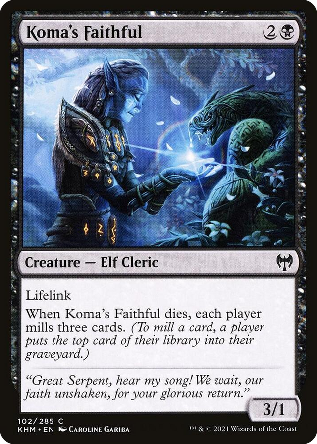 0102 Koma's Faithful C Kaldheim