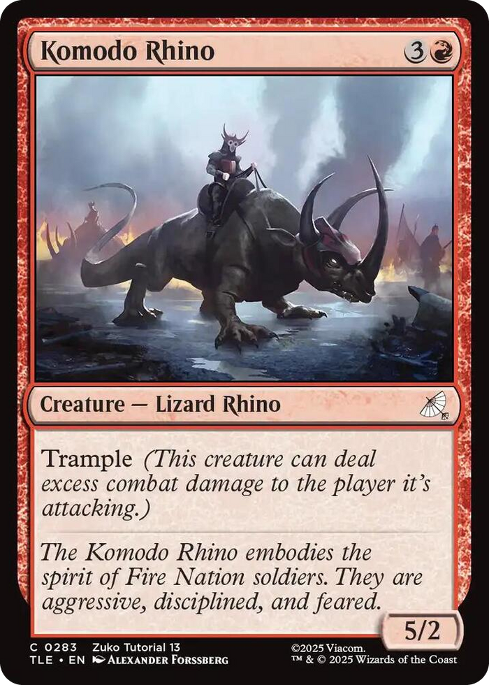 Komodo Rhino (0283) #283 C - The Last Airbender: Eternal-Legal Pokemon card