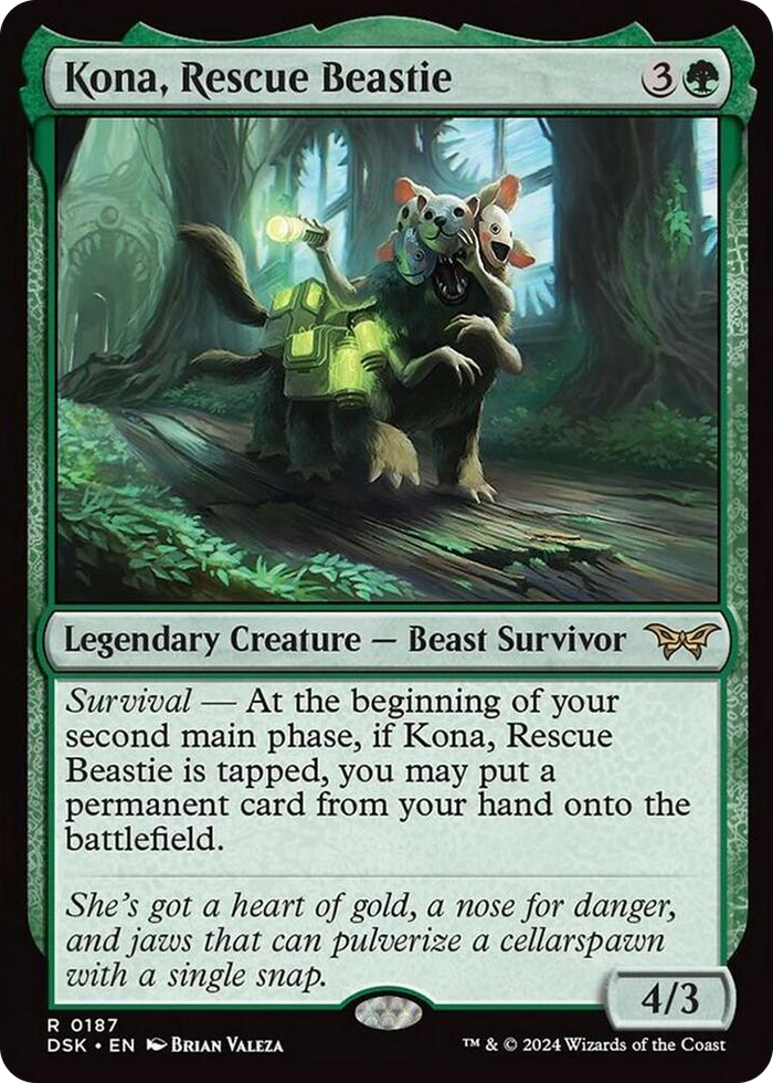 Kona, Rescue Beastie (0187) #187 R - Duskmourn: House of Horror Pokemon card