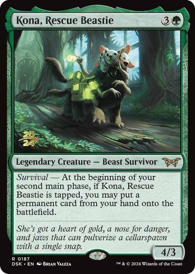 0187 Kona, Rescue Beastie (0187) R Prerelease Cards