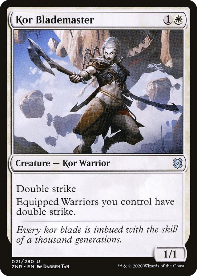 0021 Kor Blademaster U Zendikar Rising