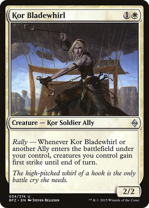 0034 Kor Bladewhirl U Battle for Zendikar