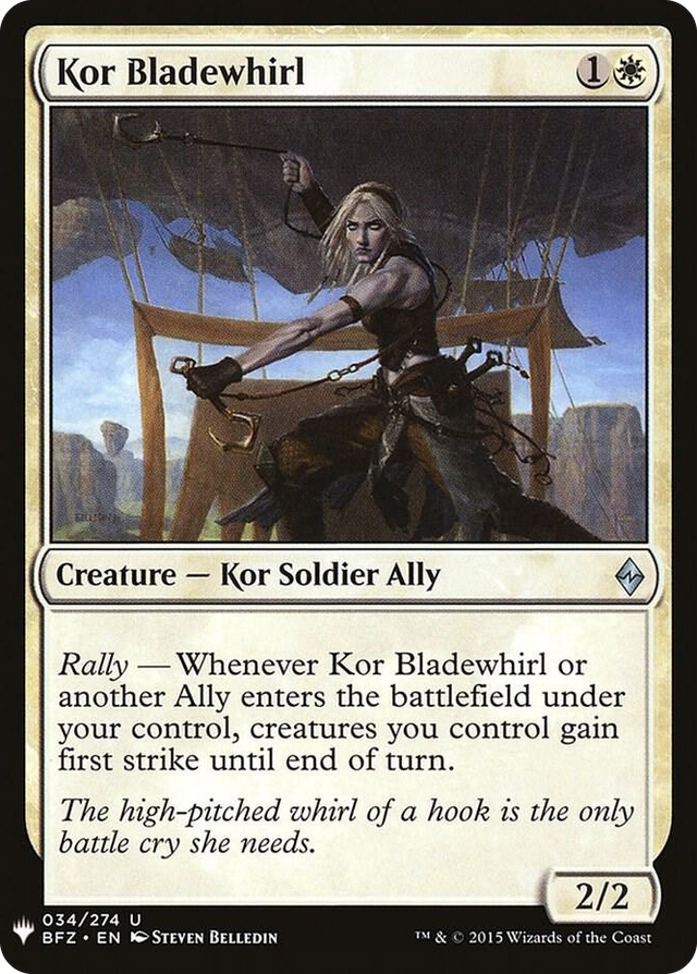 0034 Kor Bladewhirl U The List Reprints