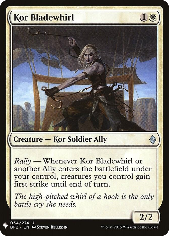 Kor Bladewhirl #34 U - The List Reprints Pokemon card