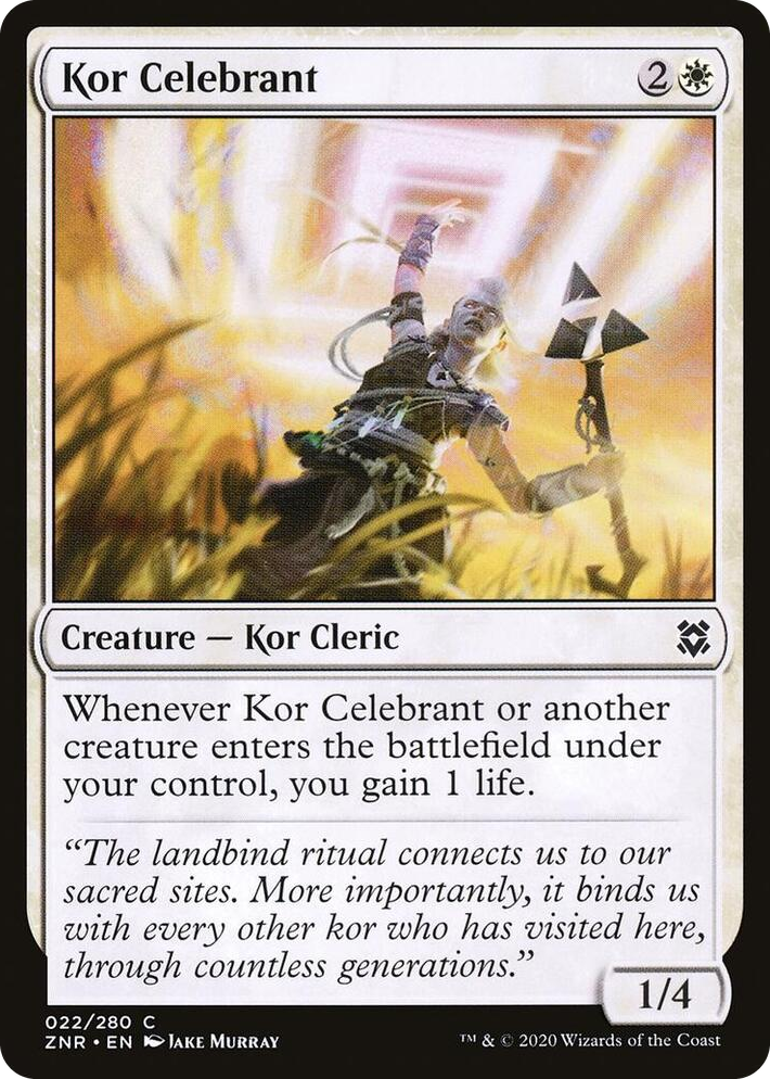 0022 Kor Celebrant C Zendikar Rising