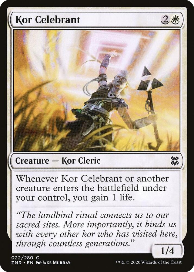 0022 Kor Celebrant C Zendikar Rising