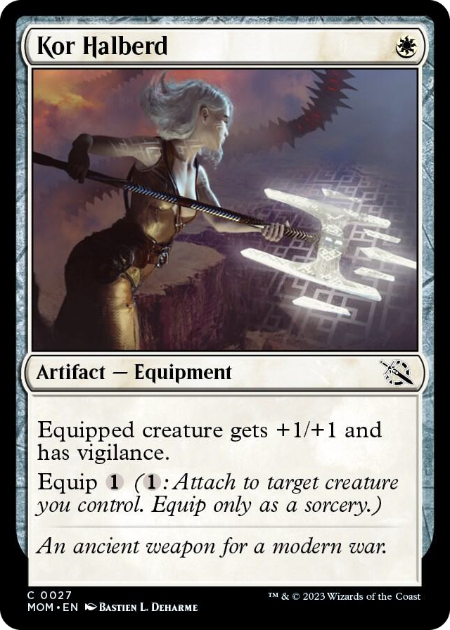 Kor Halberd #27 C - March of the Machine Pokemon card