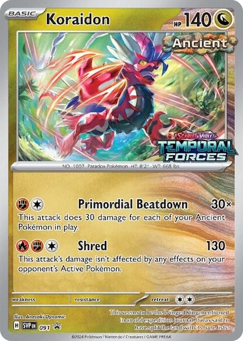 0091 Koraidon - 091 (Prerelease) Promo Scarlet & Violet Promo Cards
