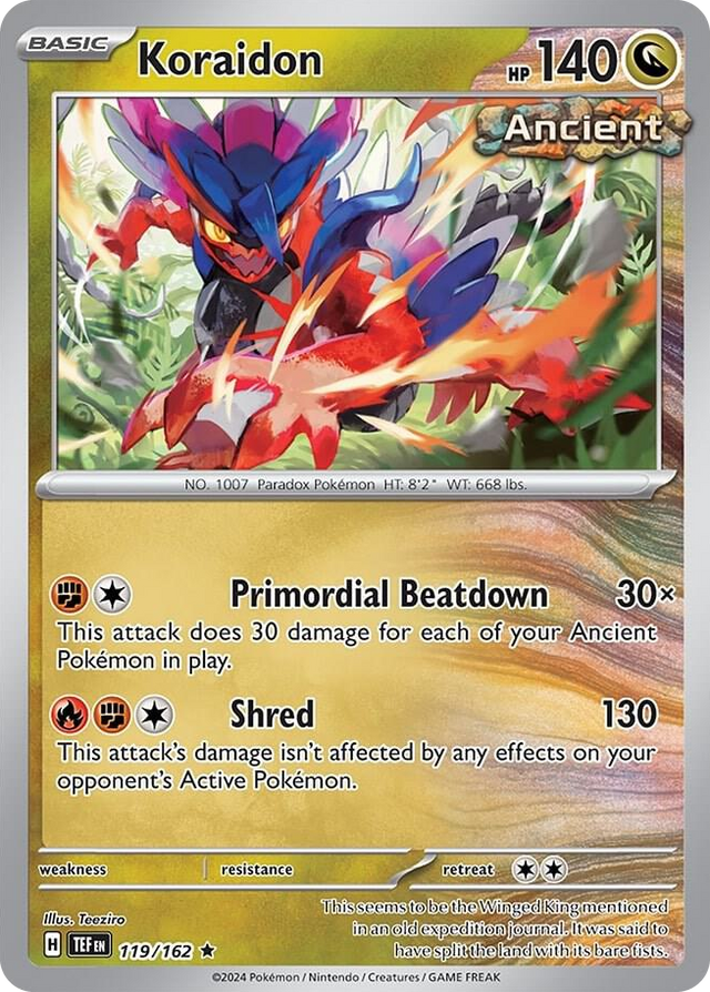 0119 Koraidon Rare Deck Exclusives
