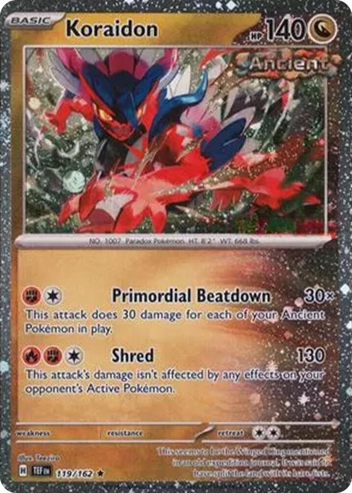 0119 Koraidon - 119/162 (Cosmos Holo) Rare Miscellaneous Cards & Products