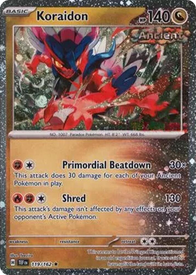 0119 Koraidon - 119/162 (Cosmos Holo) Rare Miscellaneous Cards & Products