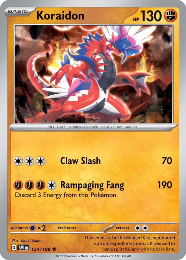 0124 Koraidon Rare Deck Exclusives