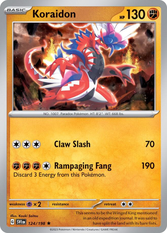 0124 Koraidon Rare Deck Exclusives