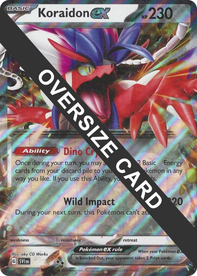 0125 Koraidon ex Ultra Rare Jumbo Cards