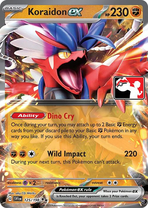 0125 Koraidon ex Double Rare Prize Pack Series Cards