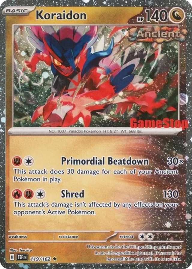 0119 Koraidon (Gamestop Promo) Promo Miscellaneous Cards & Products