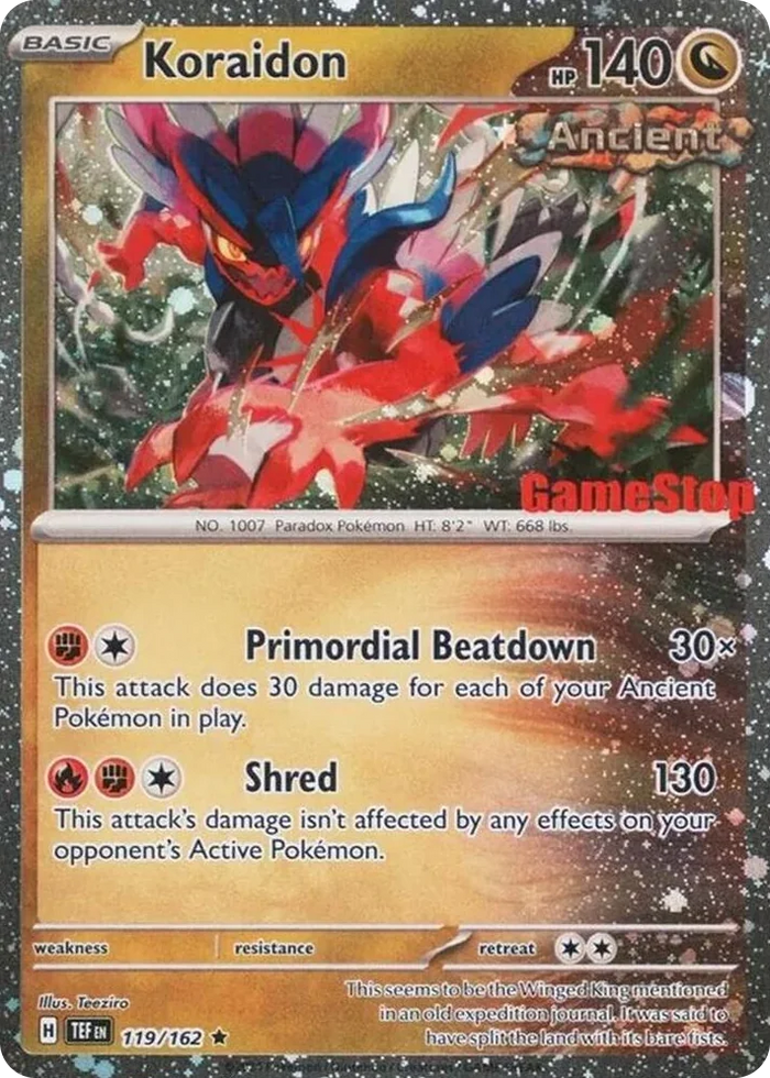 0119 Koraidon (Gamestop Promo) Promo Miscellaneous Cards & Products