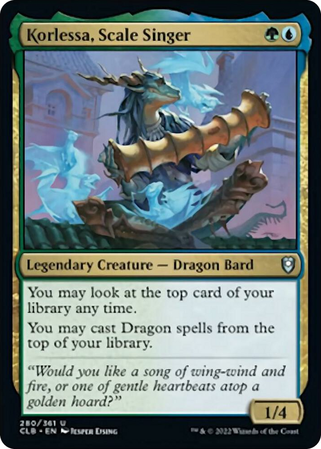 0280 Korlessa, Scale Singer U Commander Legends: Battle for Baldur's Gate