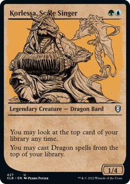 Korlessa, Scale Singer (Showcase) #427 U - Commander Legends: Battle for Baldur's Gate Pokemon card