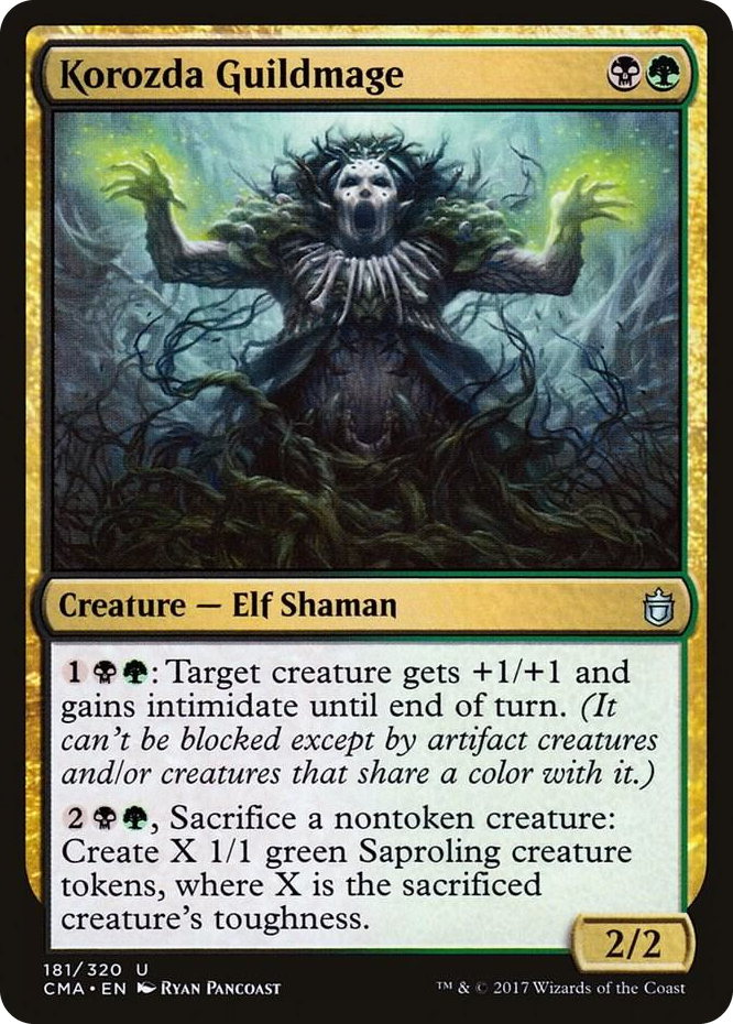 Korozda Guildmage #181 U - Commander Anthology Pokemon card