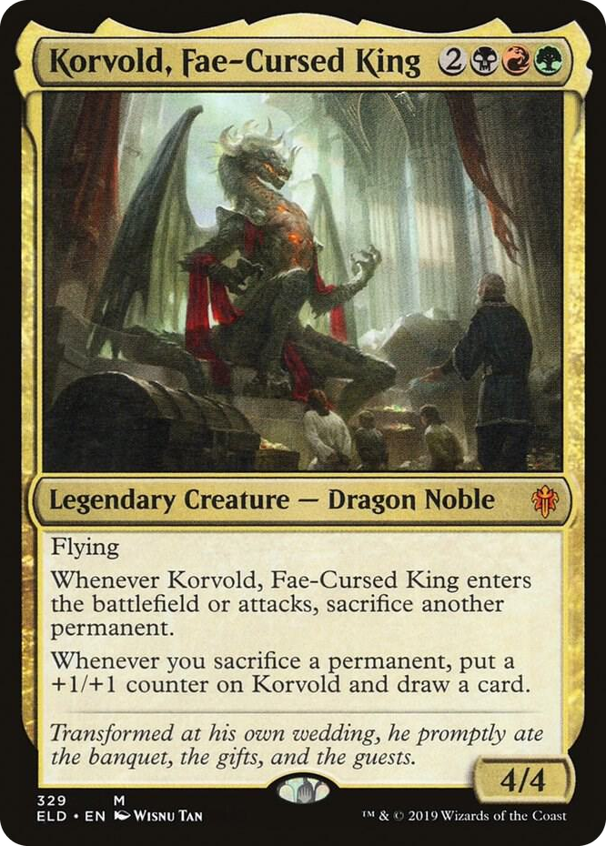0329 Korvold, Fae-Cursed King M Throne of Eldraine