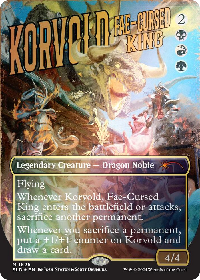 Korvold, Fae-Cursed King (Rainbow Foil) #1625 M - Secret Lair Drop Series Pokemon card