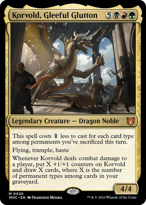 0026 Korvold, Gleeful Glutton M Commander: Wilds of Eldraine