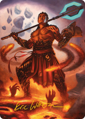 0031 Koth, Fire of Resistance Art Card (Gold-Stamped Signature) S Art Series: Phyrexia: All Will Be One