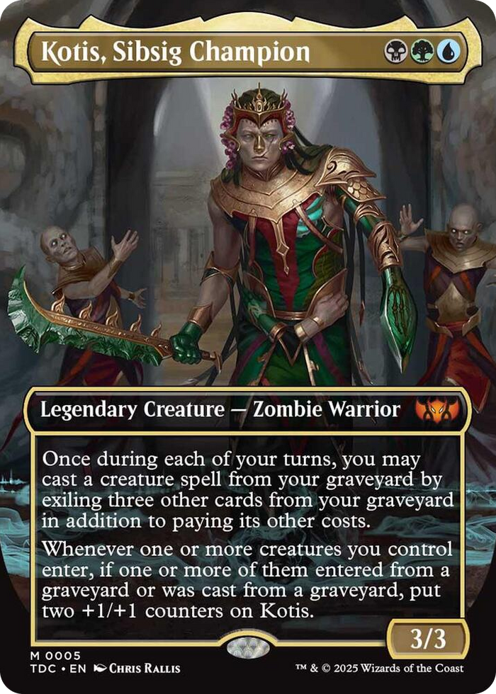 Kotis, Sibsig Champion (Borderless) #5 M - Commander: Tarkir: Dragonstorm Pokemon card