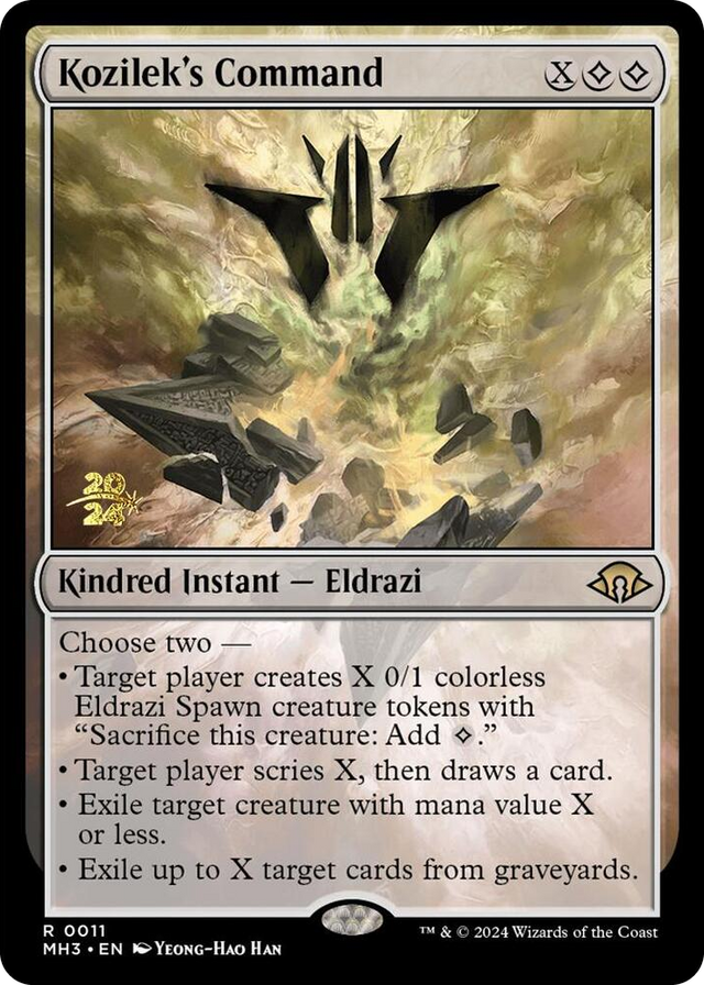 0011 Kozilek's Command R Prerelease Cards