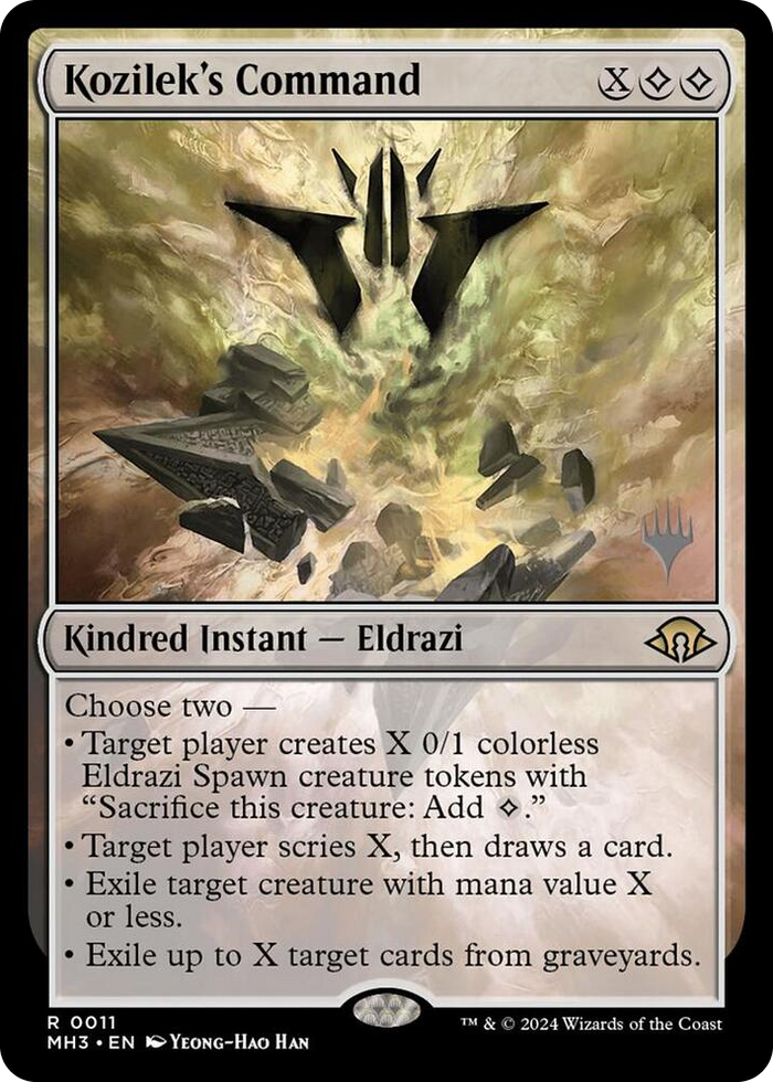 Kozilek's Command #11 R - Promo Pack: Lorwyn Eclipsed Pokemon card