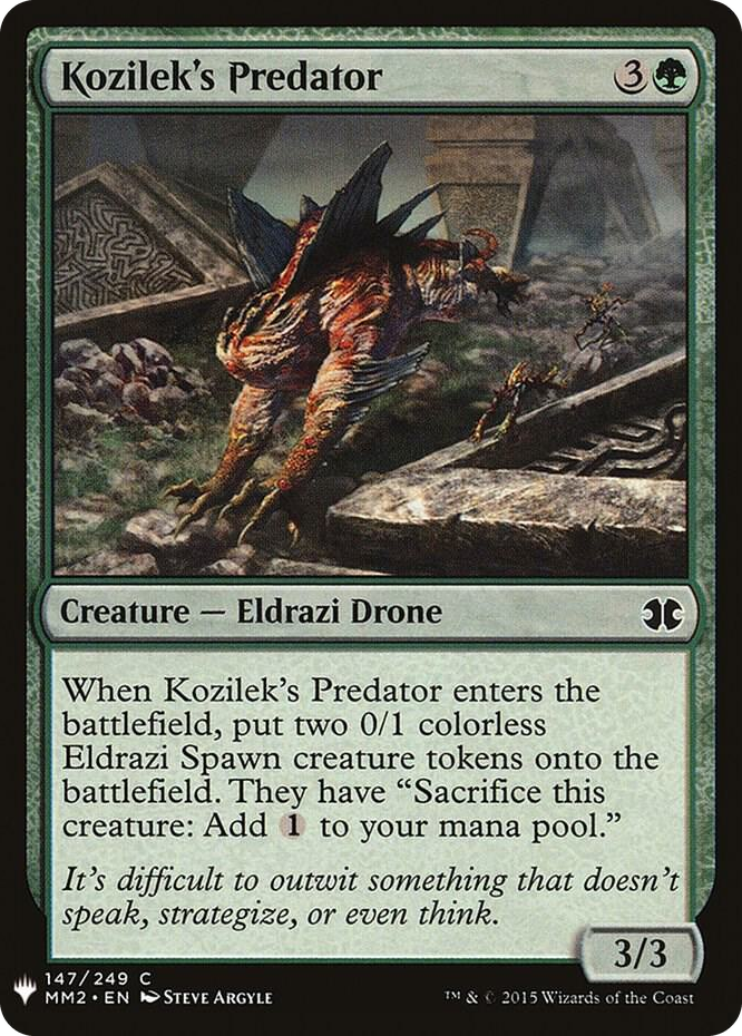 Kozilek's Predator #147 C - The List Reprints Pokemon card