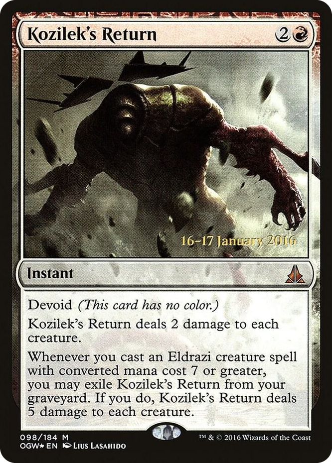 Kozilek's Return #98 M - Prerelease Cards Pokemon card