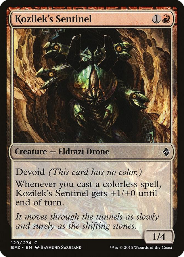 0129 Kozilek's Sentinel C Battle for Zendikar