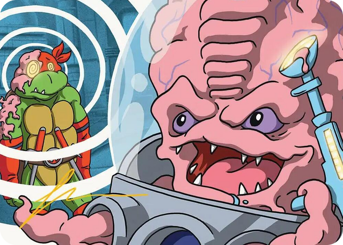 Krang, Master Mind Art Card (25/54) (Gold-Stamped Signature) #25 S - Art Series: Teenage Mutant Ninja Turtles Pokemon card