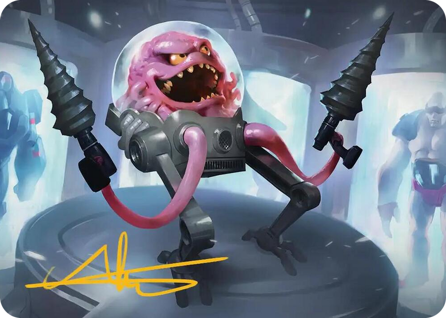 0004 Krang, Master Mind Art Card (4/54) (Gold-Stamped Signature) S Art Series: Teenage Mutant Ninja Turtles