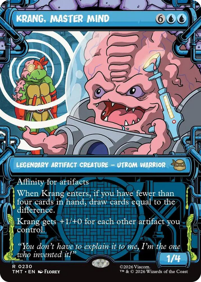 Krang, Master Mind (Showcase) #230 R - Teenage Mutant Ninja Turtles Pokemon card