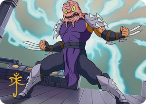 0031 Krang & Shredder Art Card (Gold-Stamped Signature) S Art Series: Teenage Mutant Ninja Turtles